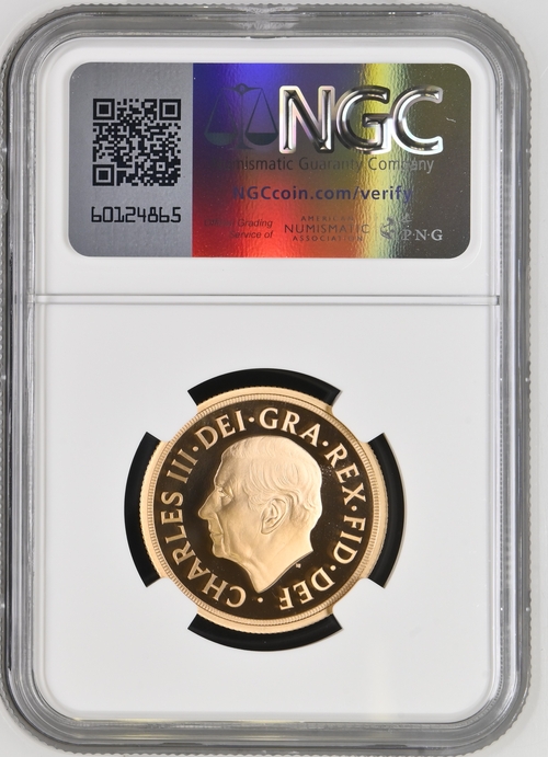 United Kingdom Charles III 2022 Gold 2 Pounds Memorial Sovereign Proof NGC PF 70 ULTRA CAMEO - Image 2