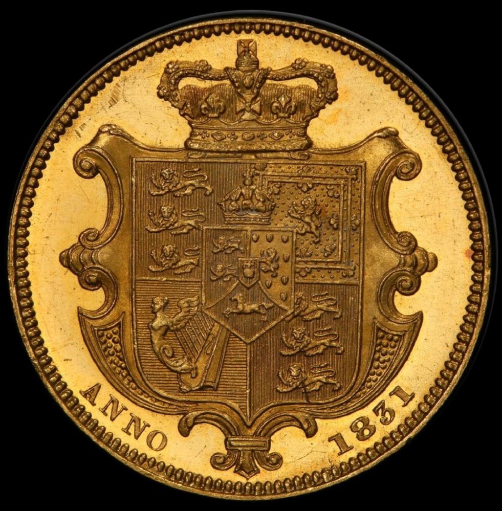 Great Britain : William IV gold Proof Sovereign 1831 PR63 Deep Cameo PCGS - Image 2