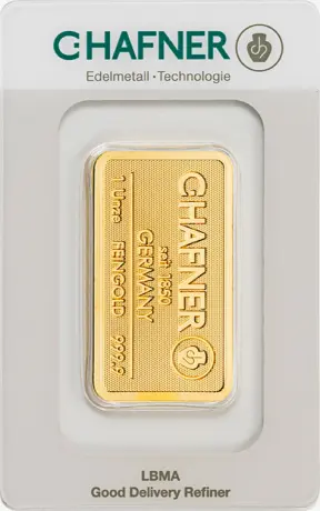 1 oz Gold Bar - C.Hafner