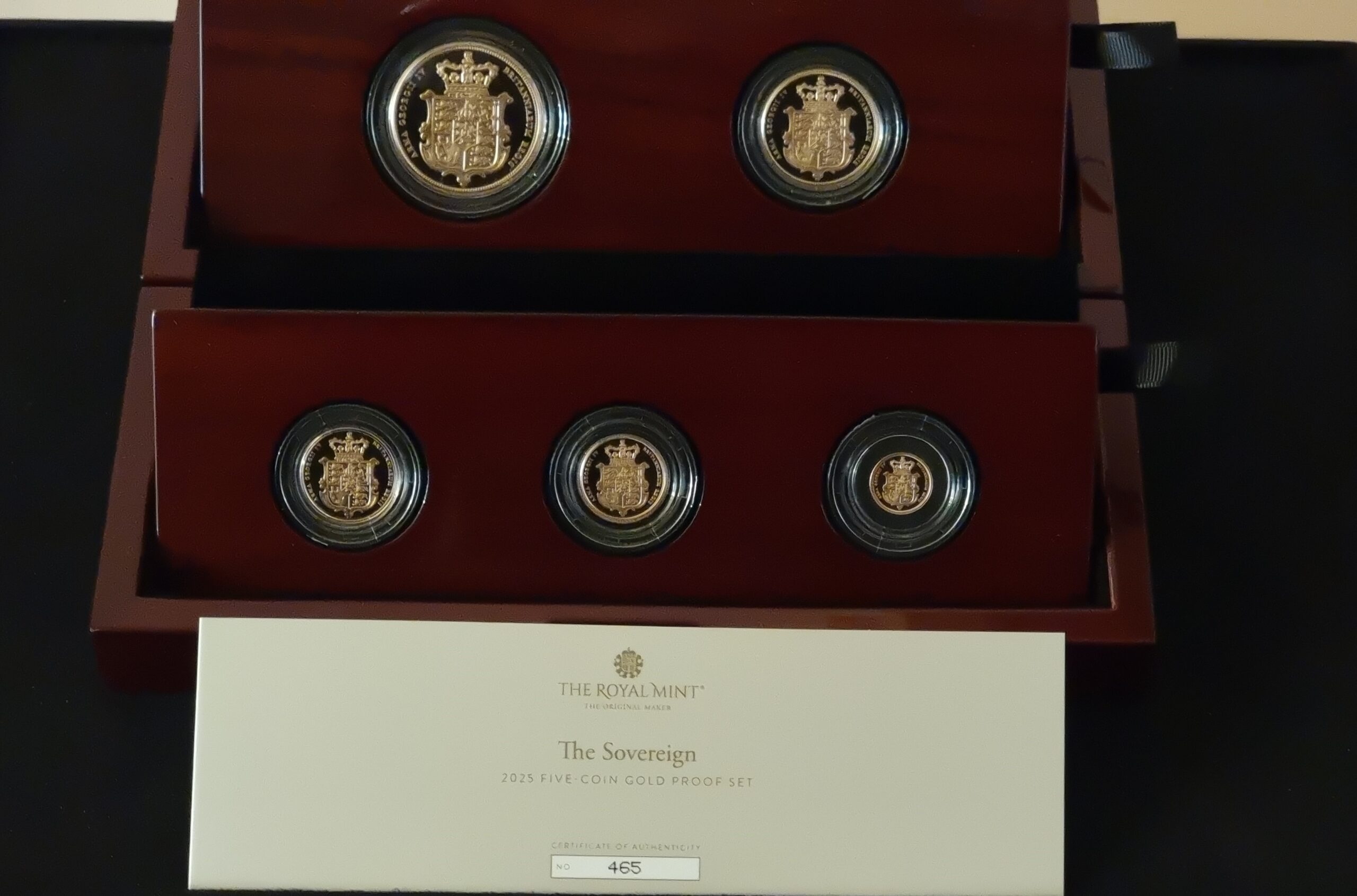 The Sovereign 2025 Five-Coin Gold Proof Set Limited Edition 500 - Image 6